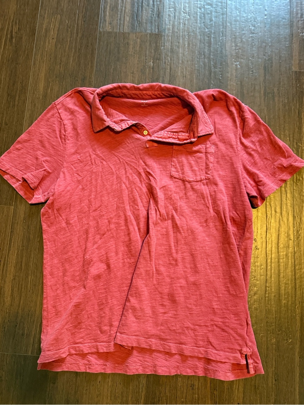 Men's Gap Red Short-Sleeve Polo Shirt